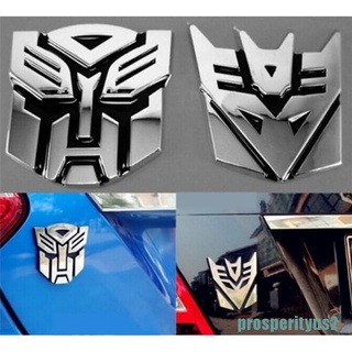 [prosperityus2] Protector de logotipo 3D Autobot Transformers emblema insignia gráfica calcomanía de coche (7)