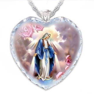 Fashion Virgin Mary crystal pendant for men and women