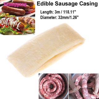 [Xilonggang] 3mX32mm Edible Sausage Packaging Tools Sausage Tube Casing for Sausage Maker