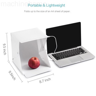 Caja de luz plegable Mini fotografía Lightbox plegable Softbox foto tiro tienda suave caja de luz machinehome (7)