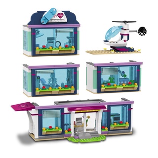 932p Compatible Lego amigos Heartlake City Hospital pequeños bloques de construcción juguetes para niños niñas niños DIY (3)