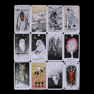 [Qukk] 78pcs the Wild Unknown Tarot Deck Rider-Waite Oracle Set Fortune Telling Cards 458CO