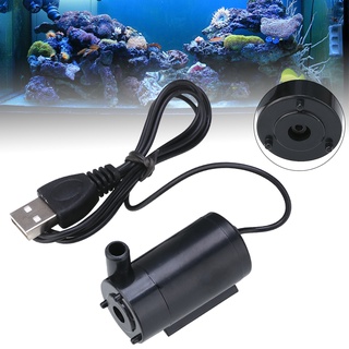 Nuevo 5V negro Cable USB silencio Mini bomba de agua Micro bomba sumergible bomba fuente YxBest
