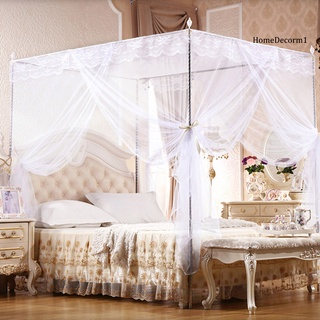 Bed_Rectangular 3 lados apertura mosquitera malla cama toldo protección contra insectos tienda (3)