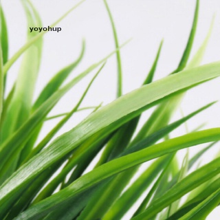 yoyohup artificial falso plástico verde hierba planta flores oficina hogar jardín decoración co