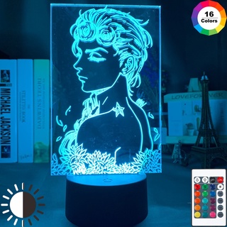 anime jojo's bizarre adventure art gadget led luz de noche sensor táctil colorido luz de noche para decoración del hogar jojo figura 3d lamp-2