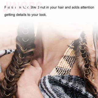 jingcc 100 pzs anillos trenzados para el cabello/clips de rastas/decoración para mujer/nuevo uso (5)