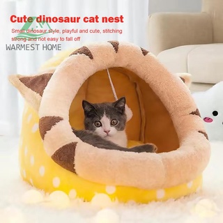 (accesorios de vehículos) camas lavables en forma de oreja para gatitos con bola de pelo semicerrada casa de mascotas