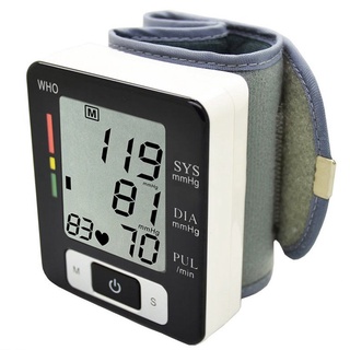 digital digital lcd banda de muñeca medidor de presión arterial monitor de frecuencia cardíaca