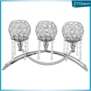 portavelas de cristal europeo de 3 brazos candelabros fiesta centro de mesa buffet