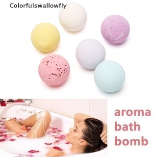 colorfulswallowfly 1pc 60g burbujas bombas de baño spa bola de sal exfoliante hidratante sal de baño jabón csf