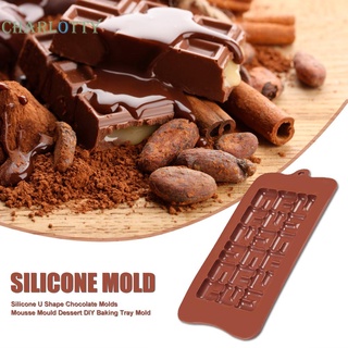 [cha] Moldes de silicona para hornear en forma de U, moldes de Chocolate, Mousse, para magdalenas, pastelería, bricolaje