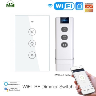 QIQI WiFi + RF433 Smart Light Dimmer Switch 2/3 Way Multi-Control Life/Tuya APP Funciona Con Alexa Google Home qiqimall