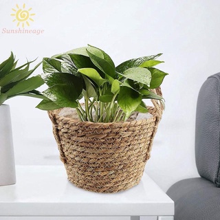 Sunage-basket Pot S Seagrass Planter cesta de paja para su familia y amigos