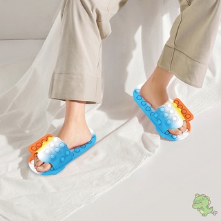 Nuevas pantuflas para mujer/pantuflas/zapatillas de suela gruesa antideslizantes unisex (4)