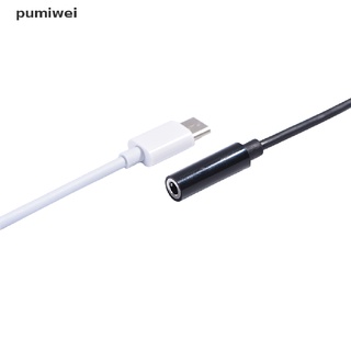 pumiwei type-c a 3.5mm cable adaptador usb 3.1 tipo c usb-c macho a 3.5 aux co