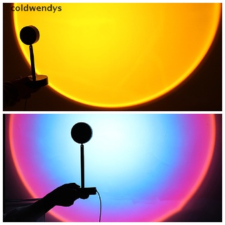 [coldwendys] lámpara de proyección led de la luz del atardecer de la noche led de la puesta del sol bombilla de color de la lámpara arco iris