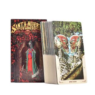 Mejor nuevo juego de 78 hojas de cartas de Tarot de Santa Muerte Fabio Listrani esotérico Telling Lo Scarabeo nuevo