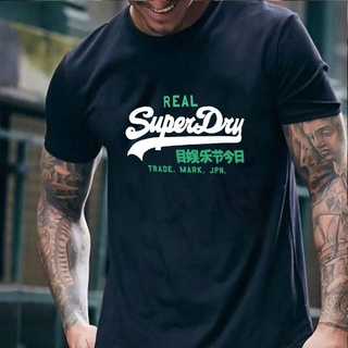 Superdry impreso nueva moda hombres mujeres camiseta verano Casual manga corta impresión T-Shirt Top Tee camisa corta