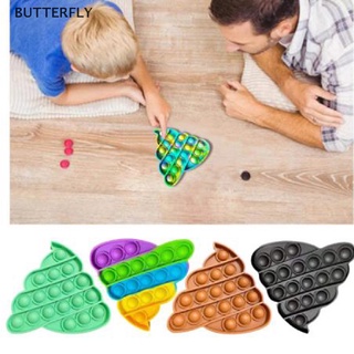 [mariposa] Divertido Pop It Fidget juguetes Push Pop burbuja Pop Fidget Simple Figet juguetes