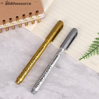 [Addthesource] DIY Waterproof Permanent Paint Marker Pens Gold And Silver For Drawing Pen HGDX