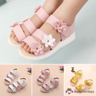 verano playa bebé niña sandalias planas strappy flores niños niño zapatos