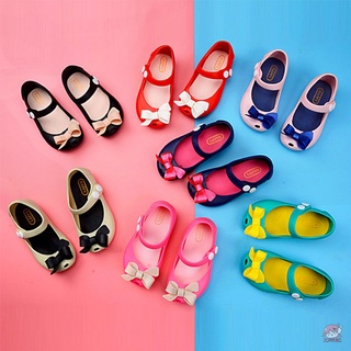 Jop7-verano niños pequeños sandalias princesa zapatos, transpirables pequeñas niñas estilo dulce arco decoración antideslizante zapatos de playa
