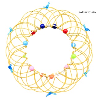 Ntp 3D colorido anillo de aro de Metal Mandala Loop DIY meditación niños juguete educativo (8)