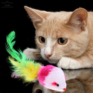 Divertido juguete para mascotas/gatos/Mouse falso/ratón interactivo/juguetes interactivos con plumas (7)