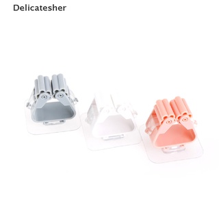 [delicatesher] soporte para fregona montado en la pared, cepillo, escoba, paraguas, clip de baño, estante de almacenamiento caliente