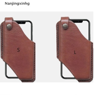 [nanjingxinhg] cartera de teléfono móvil de los hombres de lazo de la funda de la correa de la cintura de la bolsa de cuero de la pu bolso [caliente]