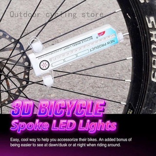 3d bicicleta radios led luces coloridas bicicleta rueda luz multicolor 42 patrón