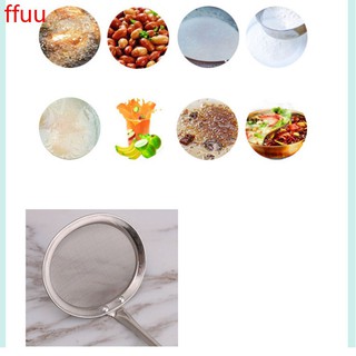 Colador de acero inoxidable filtro de aceite cuchara de malla fina de soja leche aceite superficie en polvo tamiz escurridor (3)