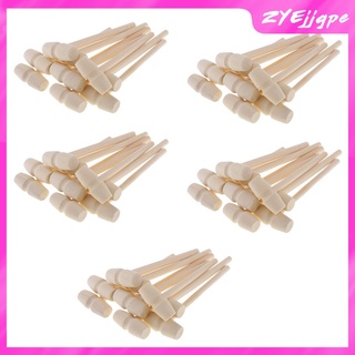 50x Mini Wooden Mallets Wood Hammer Seafood Crackers Kids\\\' Dollhouse Supply