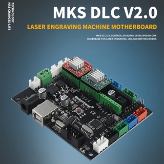 Rr MKS Dlc CNC Laser grabado controlador junta GRBL CNC escudo, GRBL tablero de Control para máquina grabador CNC