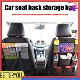 betteryou - organizador de asiento trasero para coche, bolsa de almacenamiento, multi bolsillo, asiento trasero (4)