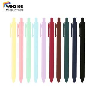 Winzige - bolígrafo de Gel Macaron (5 unidades), color negro, estudiante, oficina, papelería, 0,5 mm (1)
