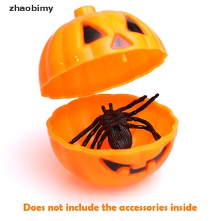 {zhaobimy} Caja de almacenamiento de plástico en forma de calabaza de Halloween Mini titular Props sorpresa @ zhaobimy