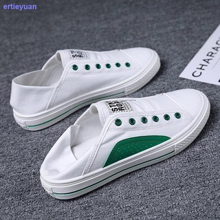 2021 nuevos zapatos de los hombres de verano sección delgada transpirable de un paso de lona zapatos de moda sin cordones perezoso viejo Beijing zapatos de tela