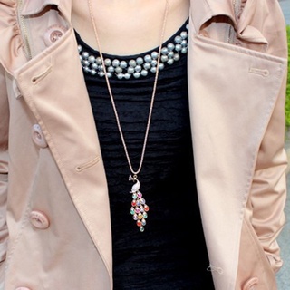 [JFN] nuevos collares de cristal coloridos de pavo real de moda para mujer [Jointflowersnew] (5)