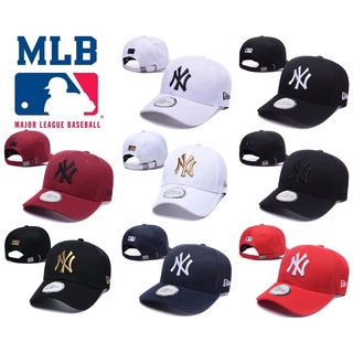 [Ajustable] MLB Gorra De Béisbol New York Yankees Casual Protección Solar Todo-Partido Portátil Sombrero De Algodón Para Hombres Y Mujeres (1)