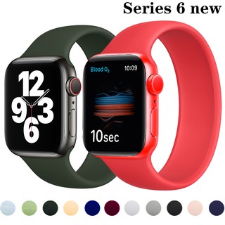 Apple watch series SE 6 correa de silicona elástica para apple watch Band 44 mm/40 mm iWatch banda 38 mm 42 mm 44 mm deporte correa de reloj apple watch serie SE 6 5 4 3 2 1