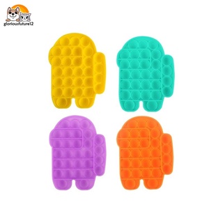 Rainbow Push Bubble Pops Fidget juguete sensorial para Autisim necesidades especiales Anti-estrés juego alivio del estrés Squish Pops It