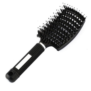 Cepillo de cerdas de nailon de gran tamaño, curvado, masaje ventilado, peine de peinado rápido, secado rápido para cabello húmedo o seco (8)
