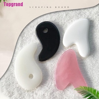 [Topgrand] face gua sha board raspado facial raspado plato cara masaje corporal herramienta nuevo
