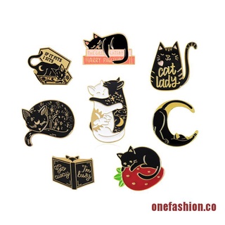ONSHION Meow Cat Enamel Pins Kitten Badge Brooch Bag Clothes Lapel Pin Cartoon Animal Jewe (1)