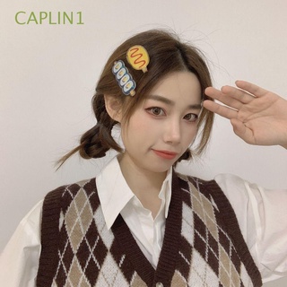 caplin1 geométrico coreano pasadores dulce horquillas mujeres clips de pelo moda lindo creativo hot dog headwear skewers clips laterales