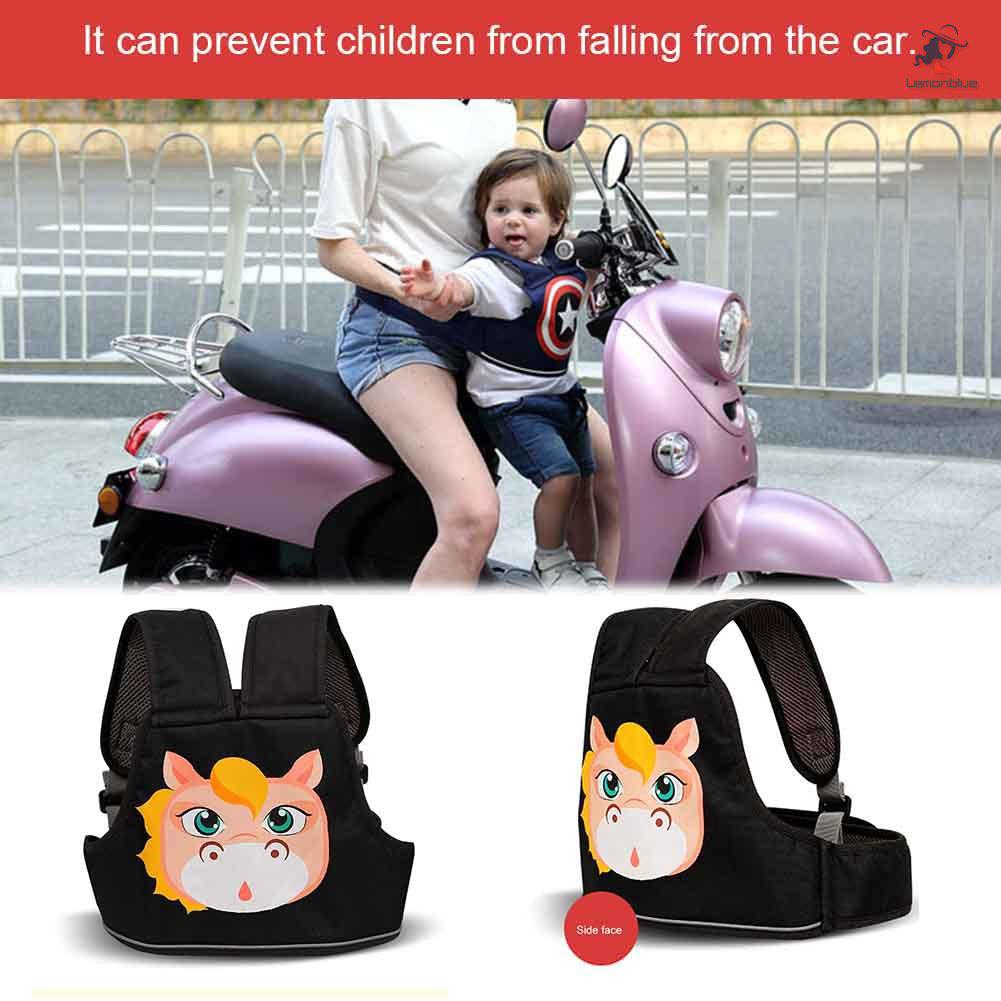 exclusivo brasil cinturón de seguridad para niños, correa trasera, arnés de asiento de motocicleta multifunción ajustable para exteriores