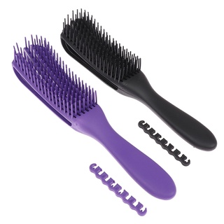 [SKC] masaje desenredar cepillo de pelo cuero cabelludo masaje peine desenredar cepillo cepillo de pelo [Shakangcool] (9)