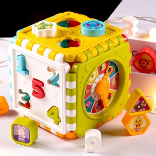 colorido número de plástico y forma bloques de apilamiento juguetes sensoriales tempranos